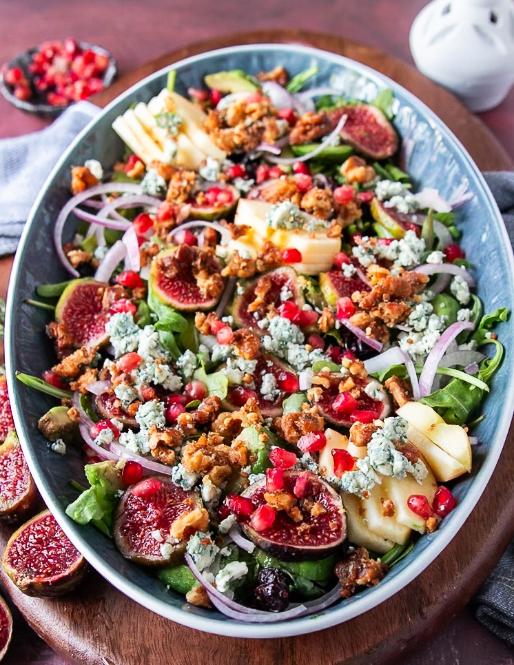 Simple Fig Salad with Goat Cheese & Walnuts: Easy & Delicious